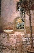 Joaquin Sorolla Courtyard oil